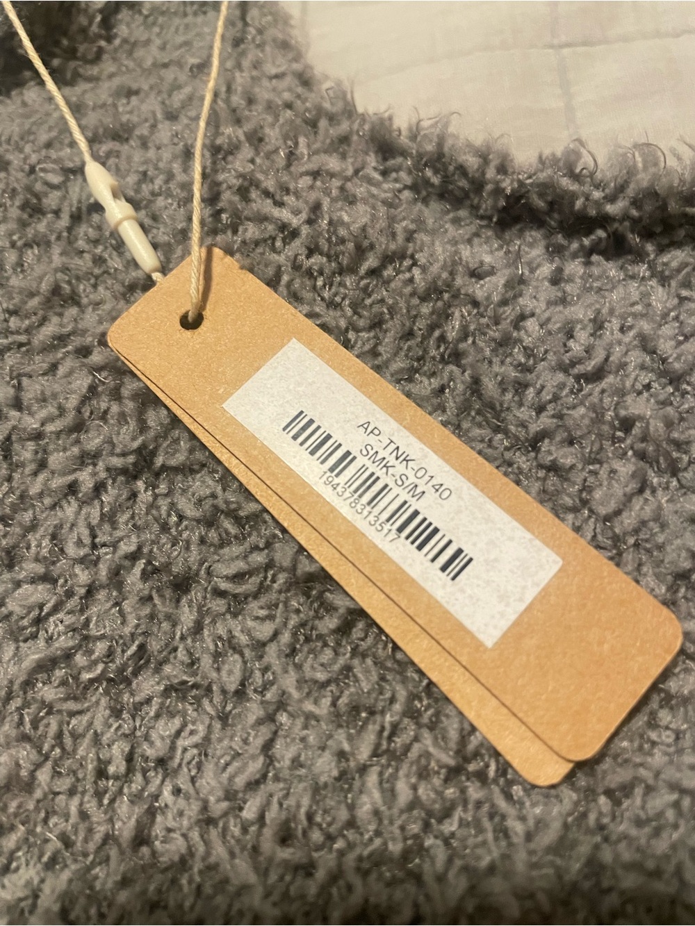 NWT SKIMS Fuzzy Cozy Knit Tank Top in Gray - Picture 4 of 4